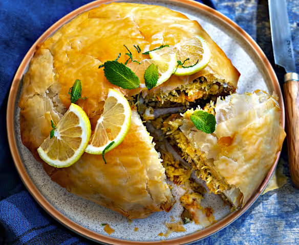 Pastilla au poisson et crevettes Angoulême